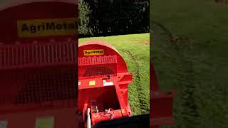 AgriMetal 3500 PTO Blower Blowing Leaves [upl. by Droffilc]