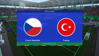 CZECHY  TURCJA EURO 2024  SYMULACJA skrót [upl. by Aihsetan240]