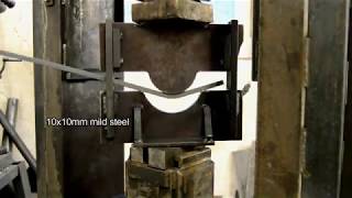 Bending on hydraulic press [upl. by Aneerb]