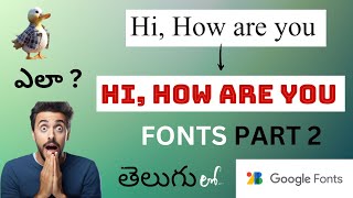 Web Development CSS FONTS PART 2 Detail Explanation in Telugu  Lesson  11  PART 2 [upl. by Azilanna]