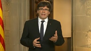 Declaración institucional del presidente de la Generalitat Carles Puigdemont [upl. by Mcafee]