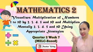 MATH 2  Mental Multiplication  Visualizes Multiplication of Numbers 1 to 10 by 2 3 4 5 10 [upl. by Kolb]