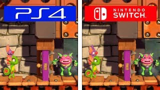 YookaLaylee amp The Imposible Lair  PS4 vs Switch  Graphics amp FPS Comparison [upl. by Aivatal]