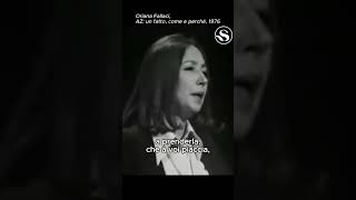 Oriana Fallaci 1976 sull’aborto orianafallaci fallaci aborto dirittiumani donne [upl. by Yanrahs]