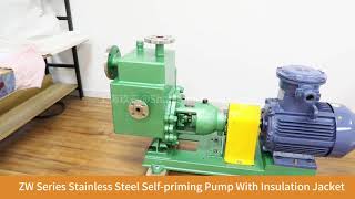 ZW stainless steel selfpriming pump with insulation jacket [upl. by Sanburn567]