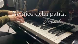 Nemico della patria Karaoke with lyrics Andrea Chénier Bariton aria UGiordano Accompaniment [upl. by Pass]