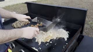 Chicken Fried Rice on the Blackstone Griddle blackstone cooking recipe cook outdoors friedrice [upl. by Newcomer959]