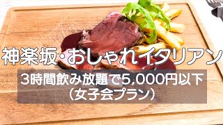 東京・神楽坂 3時間飲み放題付きで4400円はコスパ良すぎ🌟 寛げるカジュアルな店内と店員の方の気配りに大満足なディナーを過ごせました✨✨ [upl. by Nitfa]