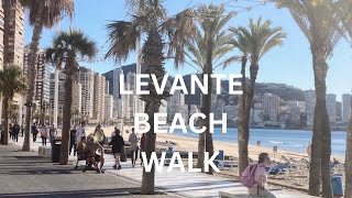 BENIDORM LEVANTE BEACH WALK [upl. by Dolloff]