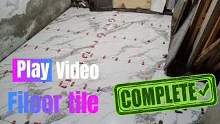 play tilr filooring tile 2024 Construction Home 24x48 4kvideo stepinstalling [upl. by Enalda]