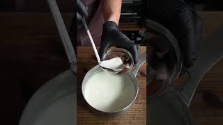 Chocolate panna cotta making chocolate food recipe cooking [upl. by Hairem]