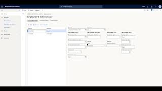 Dynamics 365  Human Resource  Employment History [upl. by Alexandr802]