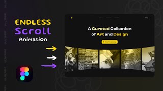 Endless Scroll Animation in Figma  Figma Microanimations  UI design animation ✨🔥👌 [upl. by Airdnna449]