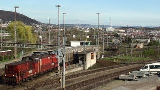 Zeitraffer RangierbahnhofDer Ablaufberg mit Alpenblick [upl. by Ykvir]