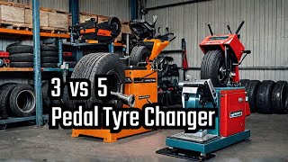 Tyre Changer Machine Difference Between 3 and 5 Pedal [upl. by Ahseiyn]