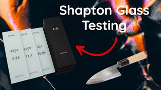 Shapton Glass Stones testing  Deba knife sharpening [upl. by Donelu]