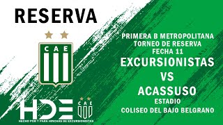 Excursionistas vs Acassuso  Fecha 11 [upl. by Lisetta305]