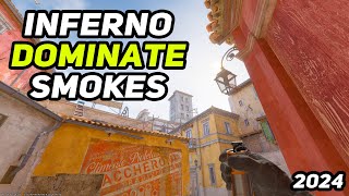 CS2 Inferno  Smokes For Dominate On Map In 2024 [upl. by Reinertson601]