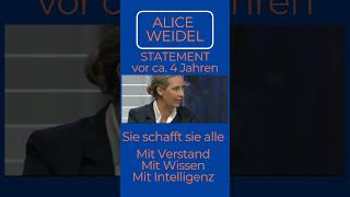 ALICE WEIDEL I Statement vor ca 3 Jahren [upl. by Monda]