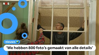 Huis van Anne Frank nagemaakt voor tentoonstelling [upl. by Oicaroh]