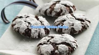 Chocolate Crinkles Recipe  Christmas Special Recipes [upl. by Arde]