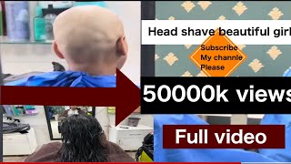 letest indian women headshave ladies head shaving new videoindian family headshave vlog [upl. by Furiya]