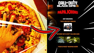 How to UNLOCK ALL PAPA JOHNS REWARDS in Black ops 6 [upl. by Serra999]