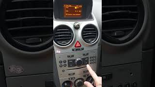 Vauxhall Corsa D How To Set the Time Opel Corsa D Set Clock [upl. by Nael]