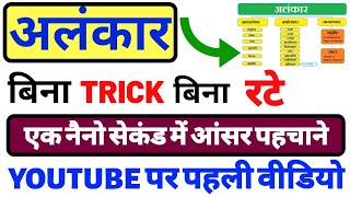 अलंकार कभी नहीं भूल पाओगे बिना  Hindi alnkaar Tricks  अलंकार को पहचानें एक नैनो सेकंड में guruji [upl. by Cerf]