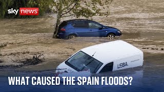 What caused the extreme weather that led to flooding in Spain [upl. by Esra]