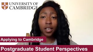 Student Perspectives Applying to Cambridge for Postgraduate Study [upl. by Malim]