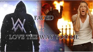 FADED  LOVE THE WAY YOU LIE  Alan Walker Eminem amp Rihanna  BASS BOOSTED [upl. by Lief]