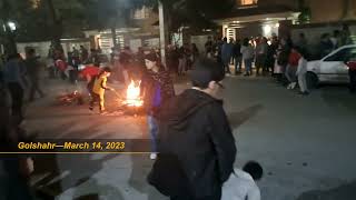 Iran’s people mark Fire Festival with anti regime protests  March 14 2023 [upl. by Mussman661]