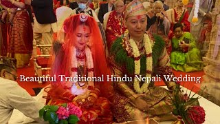 Beautiful Traditional Hindu Nepali Wedding  Andrew Ki Apsara  Highlights [upl. by Alansen]