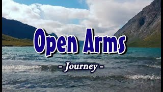 Open Arms  Journey KARAOKE VERSION [upl. by Malonis]