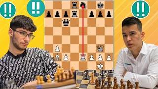 Extra Outstanding Chess Game  13 By Nodirbek Abdusattorov vs Alireza Firouzja [upl. by Cleaves]