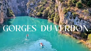 4K🇫🇷 GORGES DU VERDON the most beautiful and largest river canyon in Europe Lac de Sainte Croix [upl. by Camel]