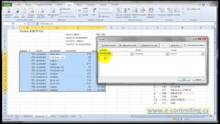 Excel  Využití funkce SUBTOTAL [upl. by Morven]
