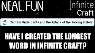 How to Make Captain Underpants and the Attack of the Talking Toilets in Infinite Craft [upl. by Juliano]