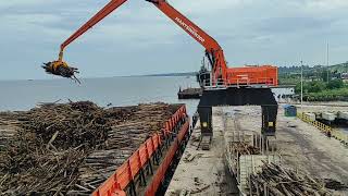 MANTSINEN 200 MATERIAL HANDLER LOADING INDONESIA [upl. by Eeimaj]