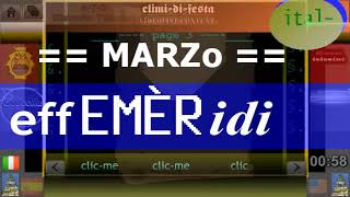 e  effÈMERidi di MARZo   tradizionali effemerides latine Efemerologìa periodística [upl. by Liberati]