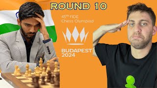 Chess Olympiad 2024 Recap Round 10 INDIA vs USA [upl. by Rozalin]