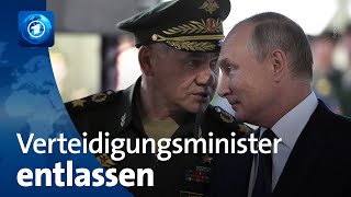 Schoigu entlassen Putin setzt Verteidigungsminister in Russland ab [upl. by Norud]