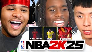 Kai Cenat Ray amp Fanum The Ultimate Trio in NBA 2k25 [upl. by Eriam]