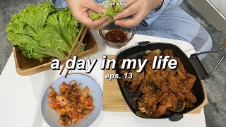 A DAY IN MY LIFE  Korean BBQ Grocery Shopping Anak Kost ver Eps13  Cyn can Vlog [upl. by Bodi]