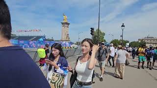 paris2024 Jeux Olympiques à Paris Août 2024 Pont Alexandre III [upl. by Barthelemy]