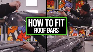 How to fit VW Transporter Roof Bars  Leighton Vans [upl. by Suolekcin]