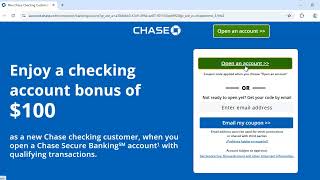 How to Get Chase Bank 100 Opening Bonus [upl. by Narda851]