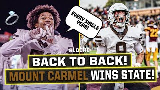 DOMINATION Mount Carmel Are Back to Back State Champs [upl. by Adolphus]