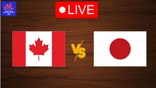 Live Canada vs Japan  FIVB Volleyball Nations League 2024  Live Play By Play Scoreboard [upl. by Arihay]